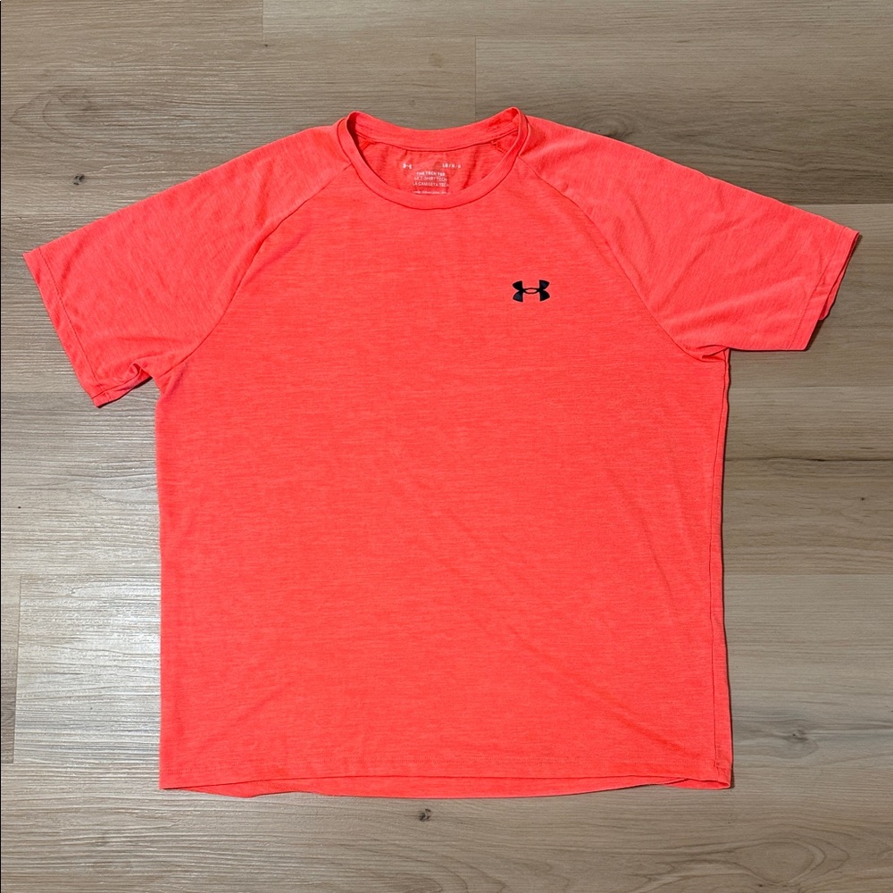 Under Armour Men's neon Orange The Tech Tee Large